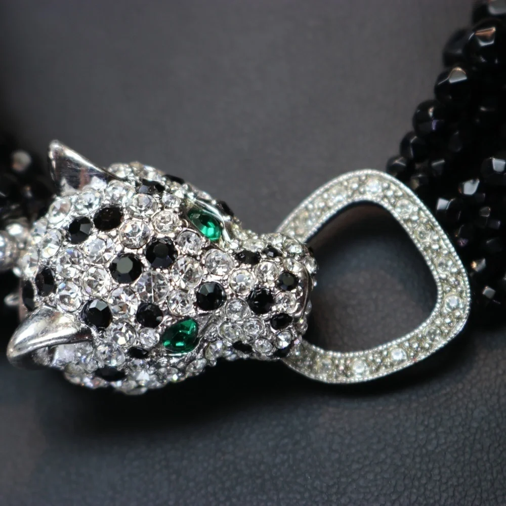⚜️ Vintage Kenneth Lane Bookpiece Leopard Necklace